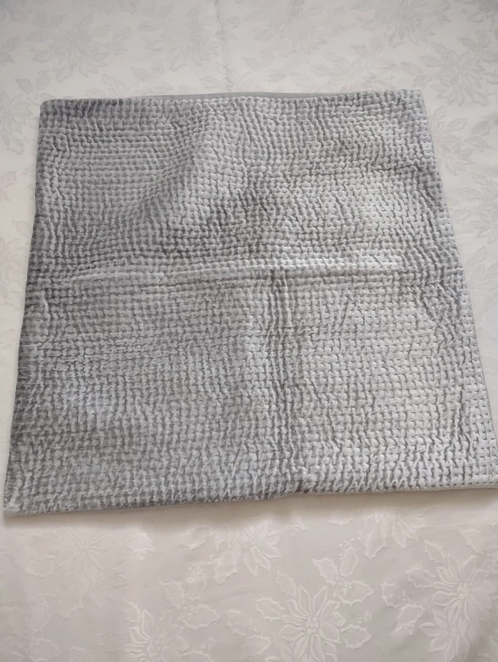 RH Restoration Hardware Velvet Hand Quilted With Pick Stitch Euro Sham